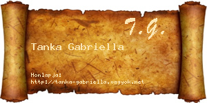 Tanka Gabriella névjegykártya